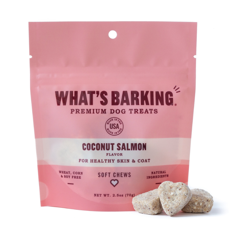 Coconut Salmon Dog Treats By What's Barking