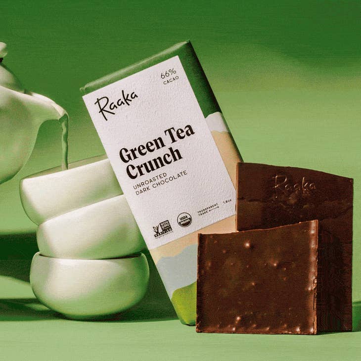 Green Tea Chocolate By Raaka - Unboxme