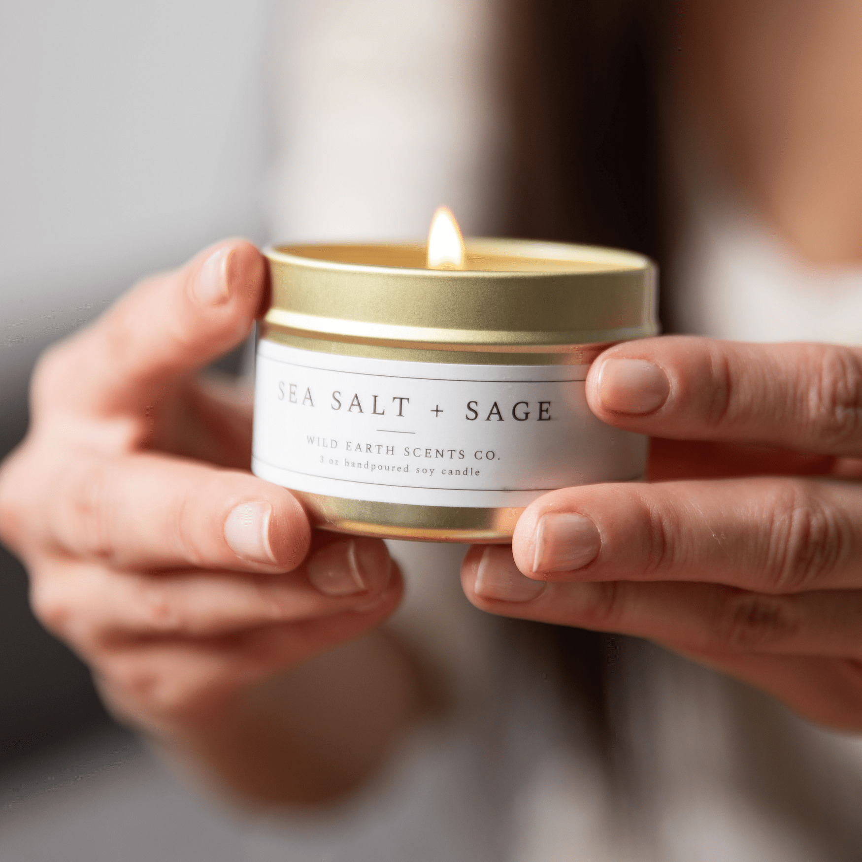 Sea Salt Sage Tin Candle – Unboxme