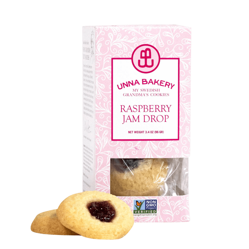 Raspberry Jam Drop Cookies By Unna Bakery - Unboxme