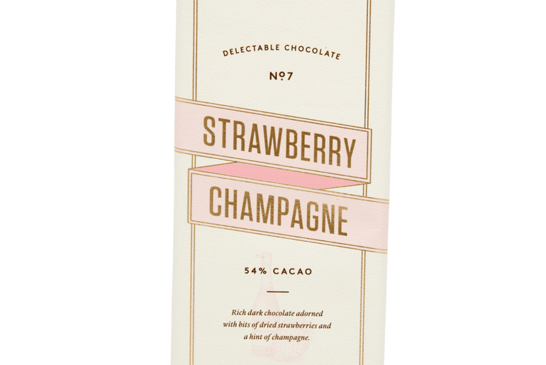 Strawberry Champagne Chocolate Bar - Unboxme