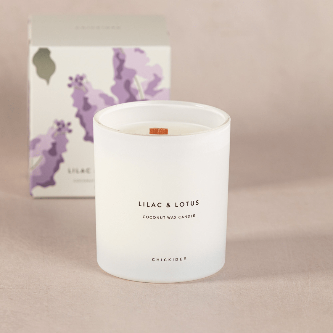 Lilac & Lotus Bloom Candle By Chickidee - Unboxme