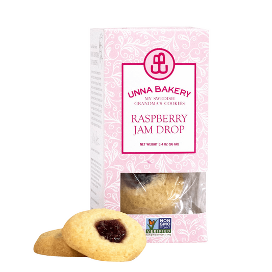 Raspberry Jam Drop Cookies