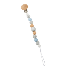 Blue Silicone Pacifier Clip