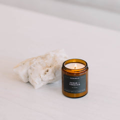 Cedar + Tobacco Soy Candle By Calyan Wax Co.