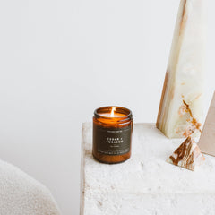 Cedar + Tobacco Soy Candle By Calyan Wax Co.