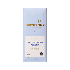 Salty Dark Chocolate Almond Bar By Moonstruck