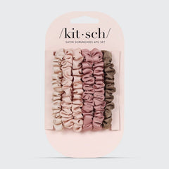 Petite Satin Scrunchies 6pc Set By Kitsch - Unboxme