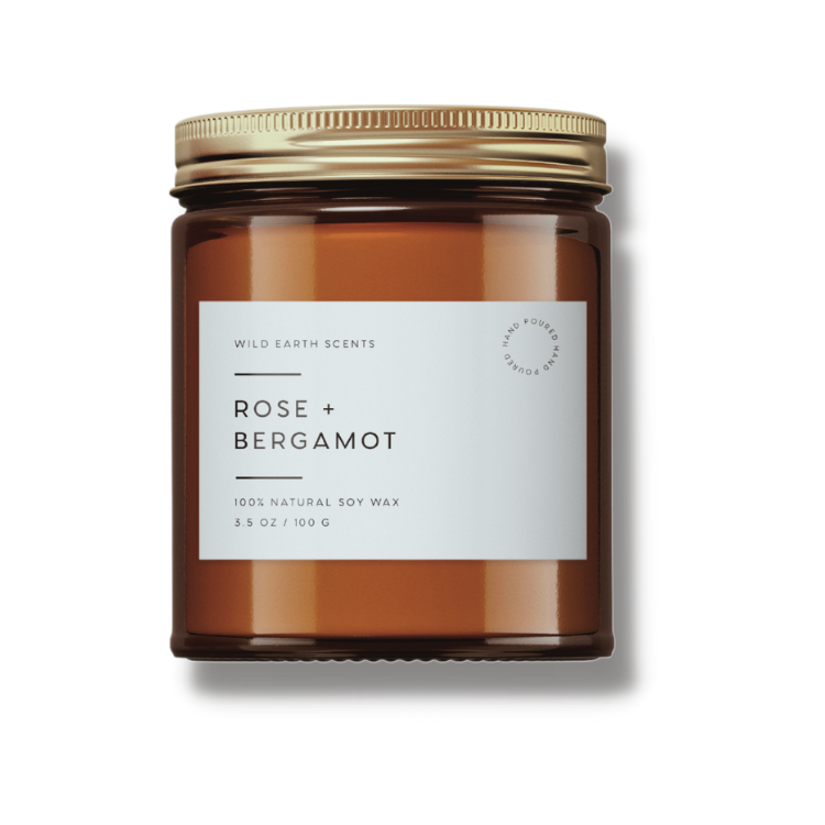 Rose + Bergamont 4oz Soy Candle