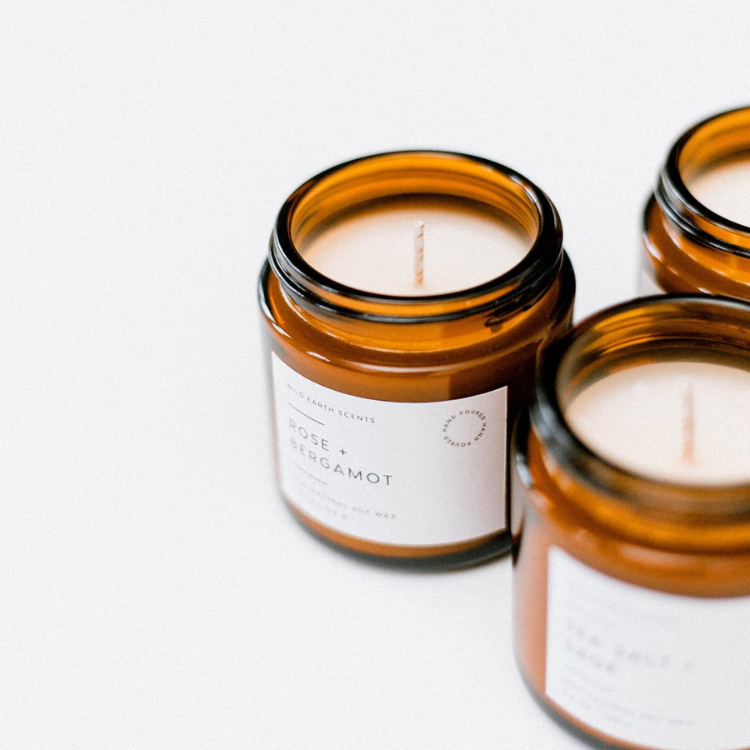 Sea Salt + Sage 4oz Soy Candle