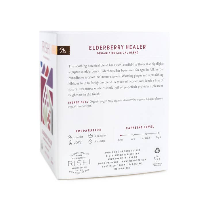 Elderberry Healer Tea by Rishi - Unboxme