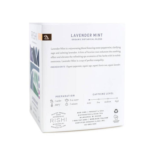 Lavender Mint Tea By Rishi - Unboxme