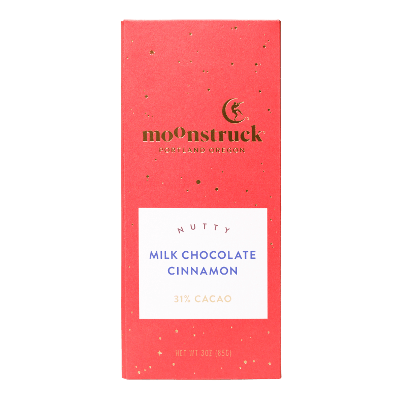 Milk Cinnamon Chocolate Bar By Moonstruck - Unboxme