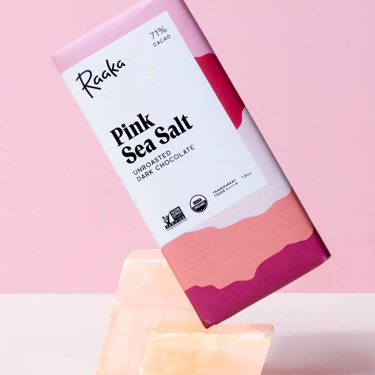 Pink Sea Salt Chocolate By Raaka - Unboxme