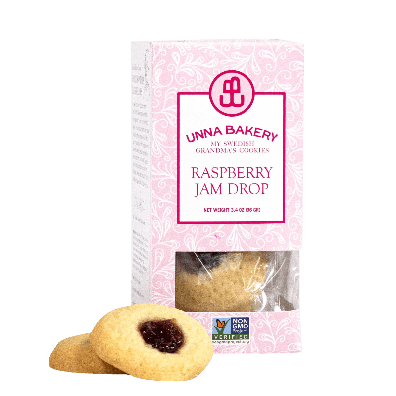Raspberry Jam Drop Cookies By Unna Bakery - Unboxme