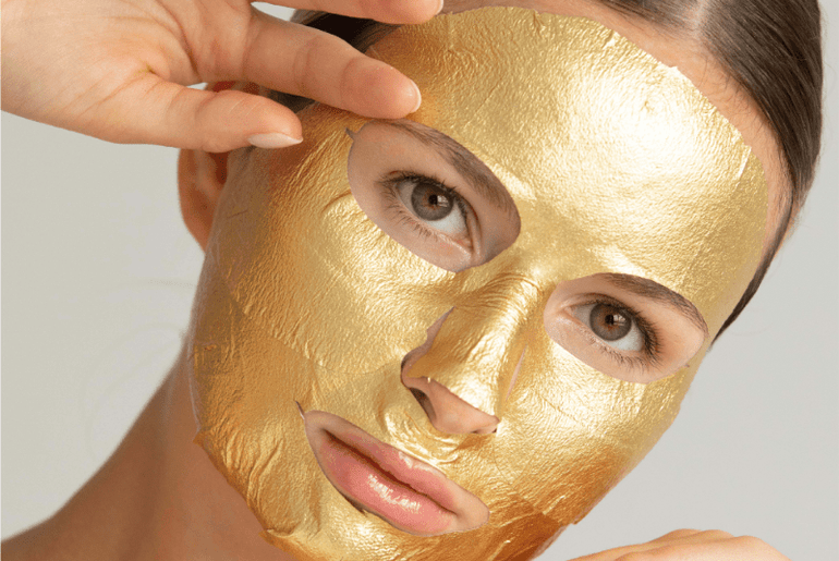 24K Gold Foil Face Mask By Lapcos - Unboxme