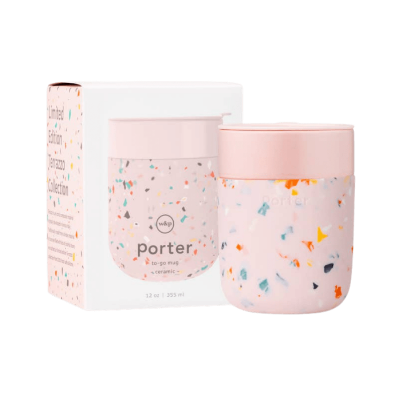Porter Ceramic Stainless Steel Tall Tumbler in Blush Terrazzo by W&P –  Gretel Home