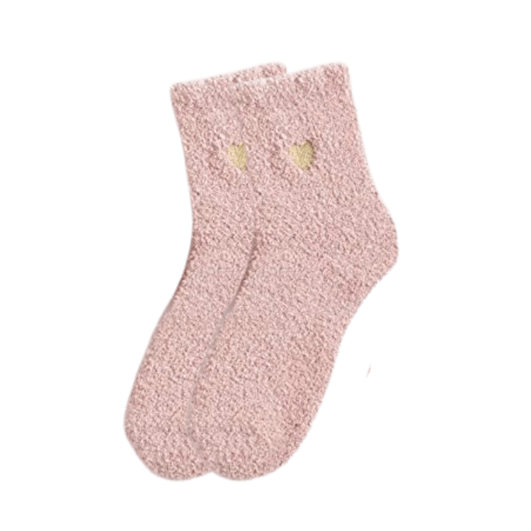 Pink Fuzzy Socks By Home&Heart - Unboxme