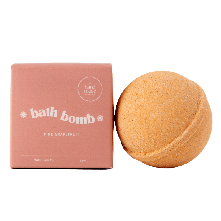 Pink Grapefruit Bath Bomb By Wild Earth - Unboxme