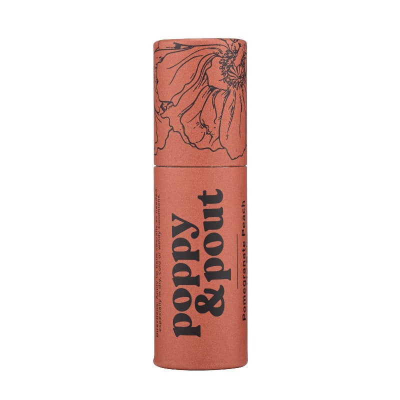 Pomegranate Peach Lip Balm By Poppy & Pout - Unboxme