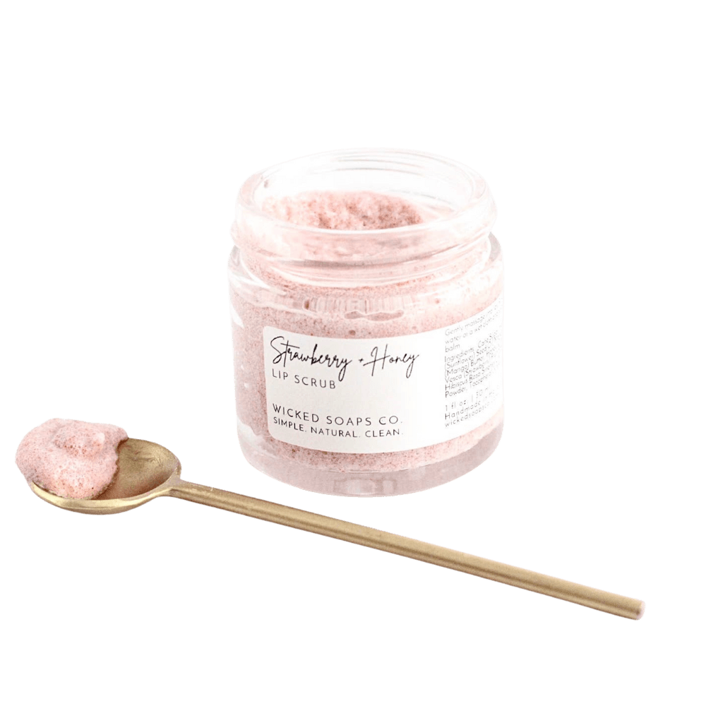 Strawberry + Honey Lip Scrub By Wicked Soaps - Unboxme